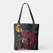 Onbekende komieken van het Haunted House Tote Bag (Achterkant)