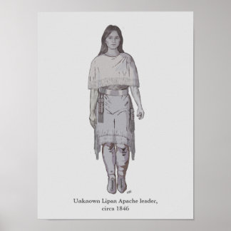 Onbekende lipan Apache Woman Leader Poster