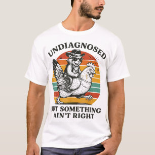 Onbekende maar iets is niet in orde wasbeer t-shirt