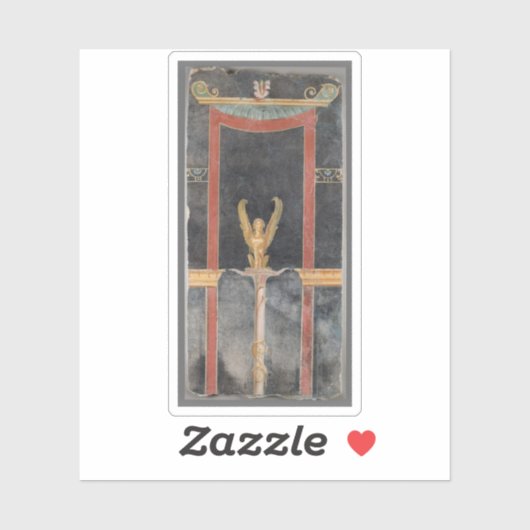 Onbekende maker - Sphinx op Black Ground Sticker (Vel)