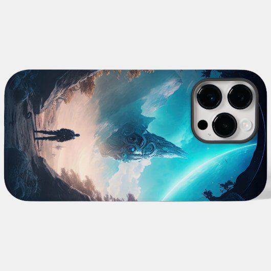 Onbekende planeet Case-Mate iPhone case (Achterkant (horizontaal))