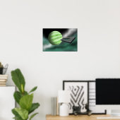 Onbekende structuur op weg naar een planeet. poster (Thuiskantoor)