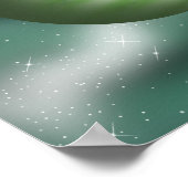 Onbekende structuur op weg naar een planeet. poster (Hoek)