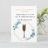 Onbekende uitnodiging voor bloederige verjaardag (Staand voorkant)