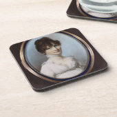 Onbekende vrouw bier onderzetter (Linkerzijde)