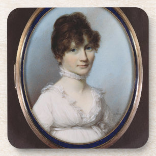 Onbekende vrouw bier onderzetter