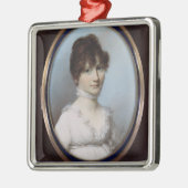 Onbekende vrouw metalen ornament (Links)