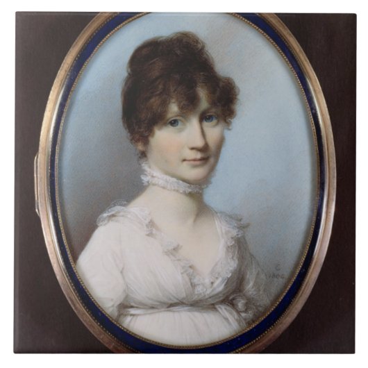 Onbekende vrouw tegeltje (Voorkant)