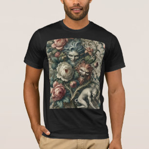 Onbekenden in het park 's nachts – gotische kunst t-shirt