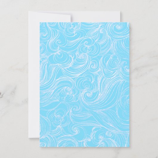 Onbekwaam om trouwuitnodiging kaart bij te wonen (Achterkant)