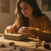 onbelast inpakpapier vel