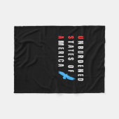 Onbelaste Staten van Amerika Fleece Deken (Voorkant (Horizontaal))