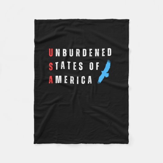 Onbelaste Staten van Amerika Fleece Deken (Voorkant)