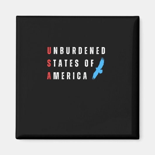 Onbelaste Staten van Amerika Magneet (Voorkant)
