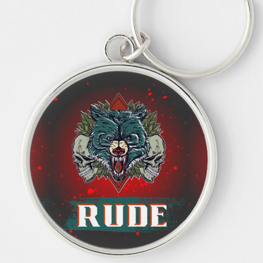 ONBELEEFD BEER STIJL SLEUTELHANGER (Voorkant)