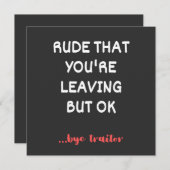 Onbeleefd Dat Je Weggaat, Veel Succes Met Het Vind Kaart (Voorkant / Achterkant)