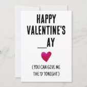 onbeleefd en grappige Valentijnsdag Kaart voor hem (Voorkant)