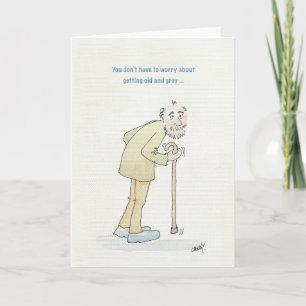 Onbeleefd ouder worden verjaardagskaart. kaart