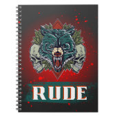 Onbeleefd, schedel en beer notitieboek (Voorkant)