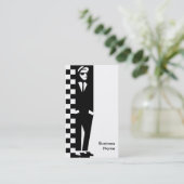 onbeleefde jongen : ska visitekaartje (Staand voorkant)