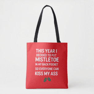 Onbeleefde Kerst Grappige Noel Hilarische Kerstboo Tote Bag