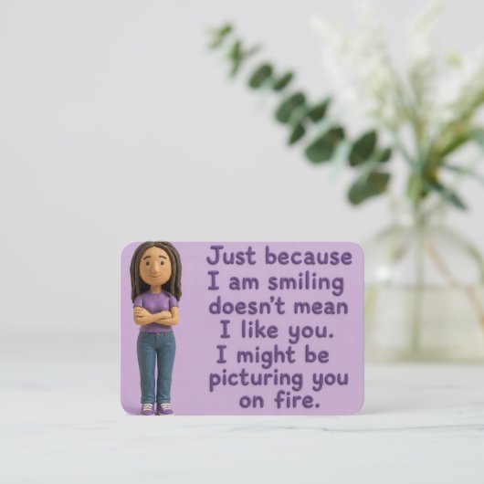 Onbeleefde Mary Plaatskaart Plaatskaartje (Staand voorkant)