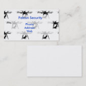 Onbemande luchtvaartuigen en ronden visitekaartje (Voorkant / Achterkant)