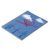 Onbemande Vliegtuig Activiteit Vliegtuig Drone Notitieboek (Linkerzijde)