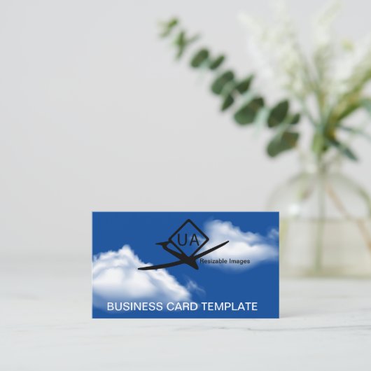 Onbemande Vliegtuig Activiteit Vliegtuig Drone Visitekaartje (Staand voorkant)