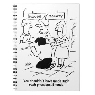 Onbenoemde echtgenoot in Beauty Salon Notitieboek