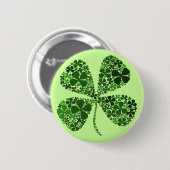 Onbepaald Lucky 4-leaf Clover Ronde Button 5,7 Cm (Voorkant /achterkant)