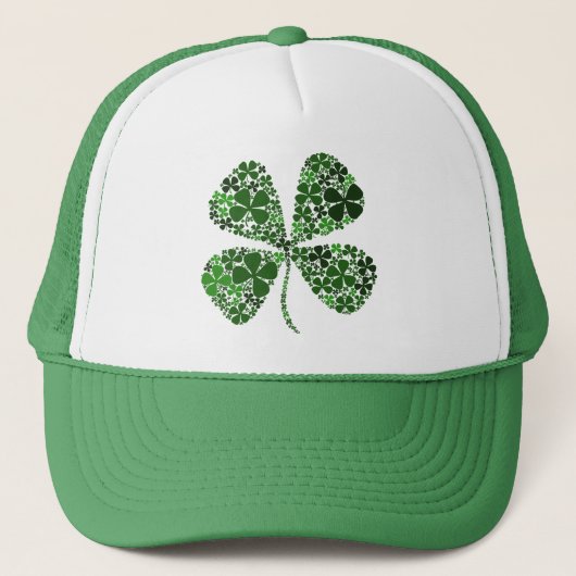 Onbepaald Lucky 4-leaf Clover Trucker Pet (Voorkant)