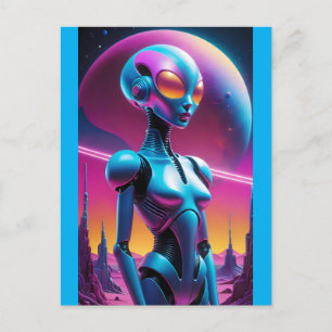 Onbepaald retrofuturisme - Ken Gage Art Briefkaart