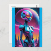 Onbepaald retrofuturisme - Ken Gage Art Briefkaart (Voorkant / Achterkant)