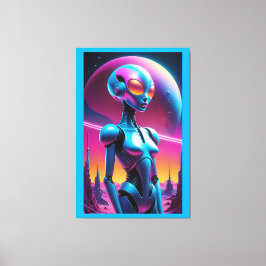 Onbepaald retrofuturisme - Ken Gage Art Canvas Afdruk