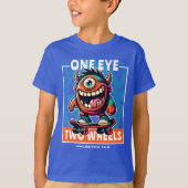 Onbeperkt Fun Monster Skateboard T-shirt (Voorkant)