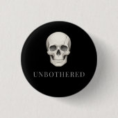 ONBEPERKT | Gebarsten Kalm Schedel Esthetiek Ronde Button 3,2 Cm (Voorkant)