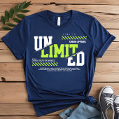 Onbeperkt grafisch T-shirt | Trendy Mannen T-shirt
