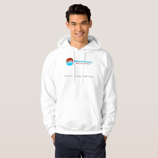 Onbeperkt leren: Mannen’s Hooded Sweatshirt (Voorkant volledig)