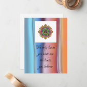 onbeperkt notitiekaartje (Voorkant / Achterkant in situ)