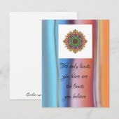 onbeperkt notitiekaartje (Voorkant / Achterkant)