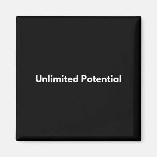 Onbeperkt Potentieel Inspirerende Motivatie Elke D Magneet (Voorkant)