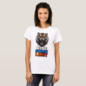 Onbeperkt stijgen Wrede Tijgerbrul T-shirt (Voorkant volledig)