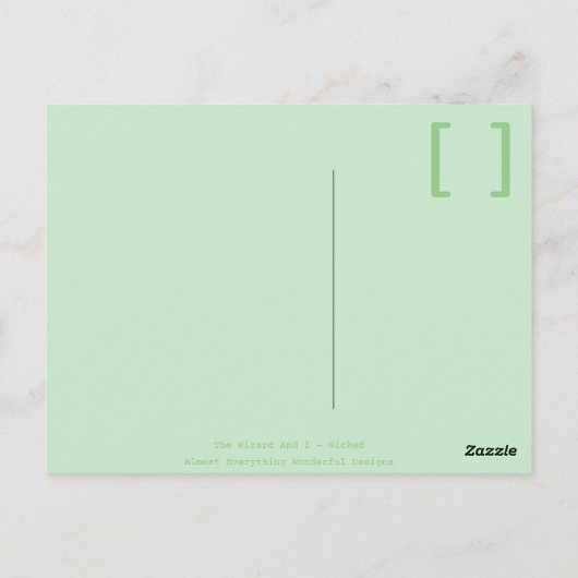 Onbeperkt // Wicked Briefkaart (Achterkant)