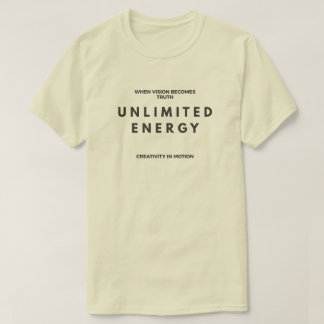 Onbeperkte Energie – Moderne Minimalistische T-Shi T-shirt