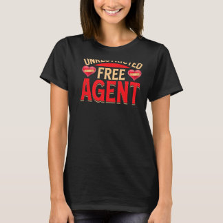 Onbeperkte vrije agent BACKPRINT-scheiding T-shirt