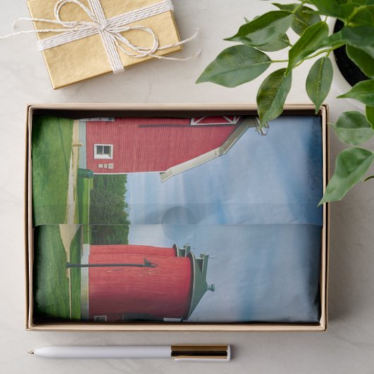 Onberispelijke, perfecte rode Afbeelding en Silo Tissuepapier (Geschenk)