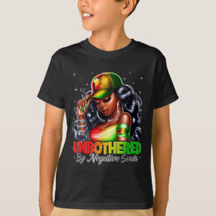 Onberoerd Door Negatieve Ziels Zwarte Vrouw Zwarte T-shirt