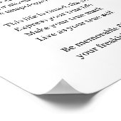 Onbeschaamd ben je jezelf gedicht poster wand (Hoek)