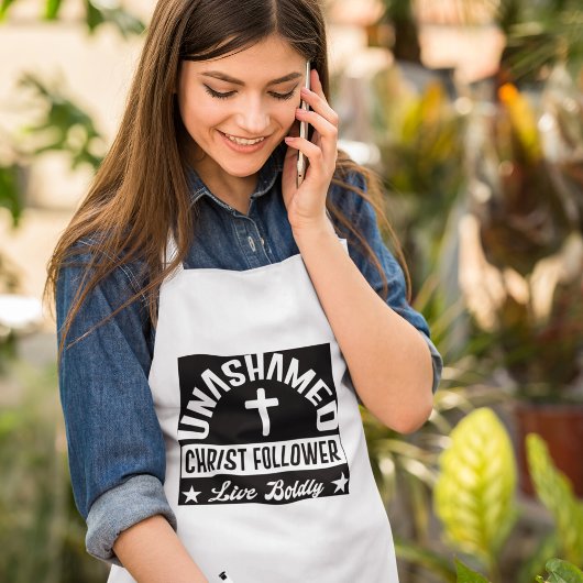 Onbeschaamd Christus Follower Adult Schort